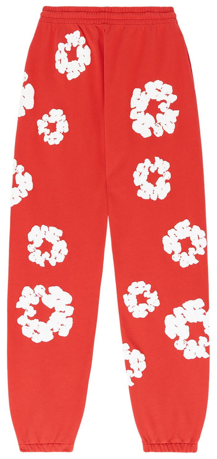 Denim Tears The Cotton Wreath Sweatpants 'Red'