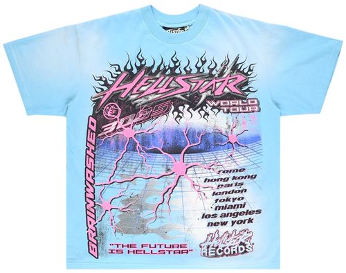 Hellstar Neuron T-Shirt 'Light Blue'