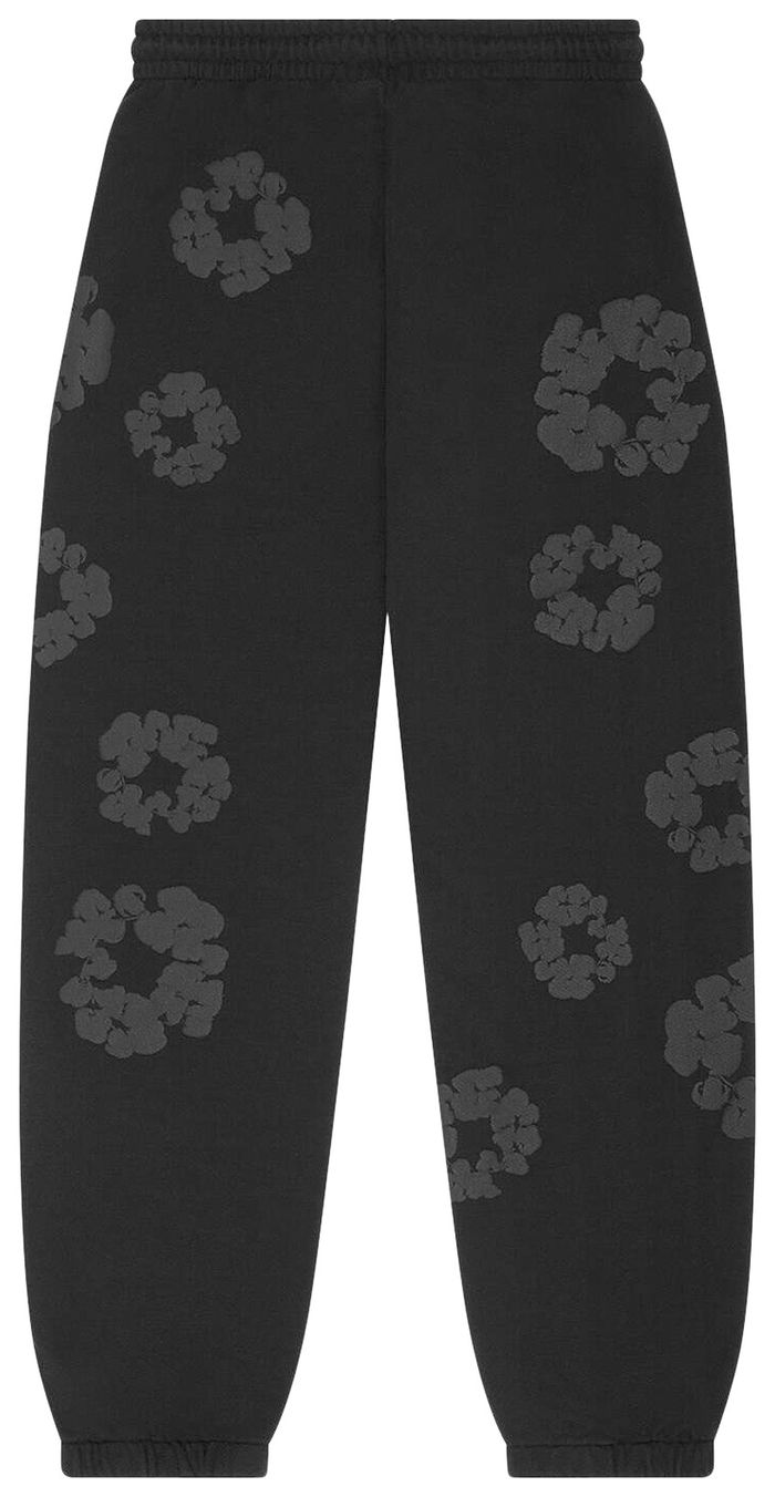 Denim Tears Mono Wreath Sweatpants 'Black'