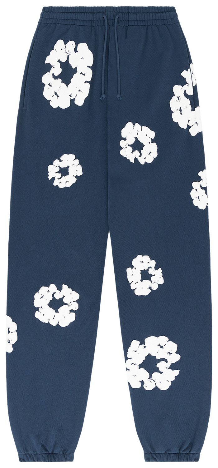 Denim Tears The Cotton Wreath Sweatpants 'Navy'