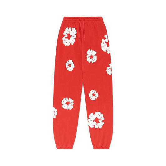 Denim Tears The Cotton Wreath Sweatpants 'Red'