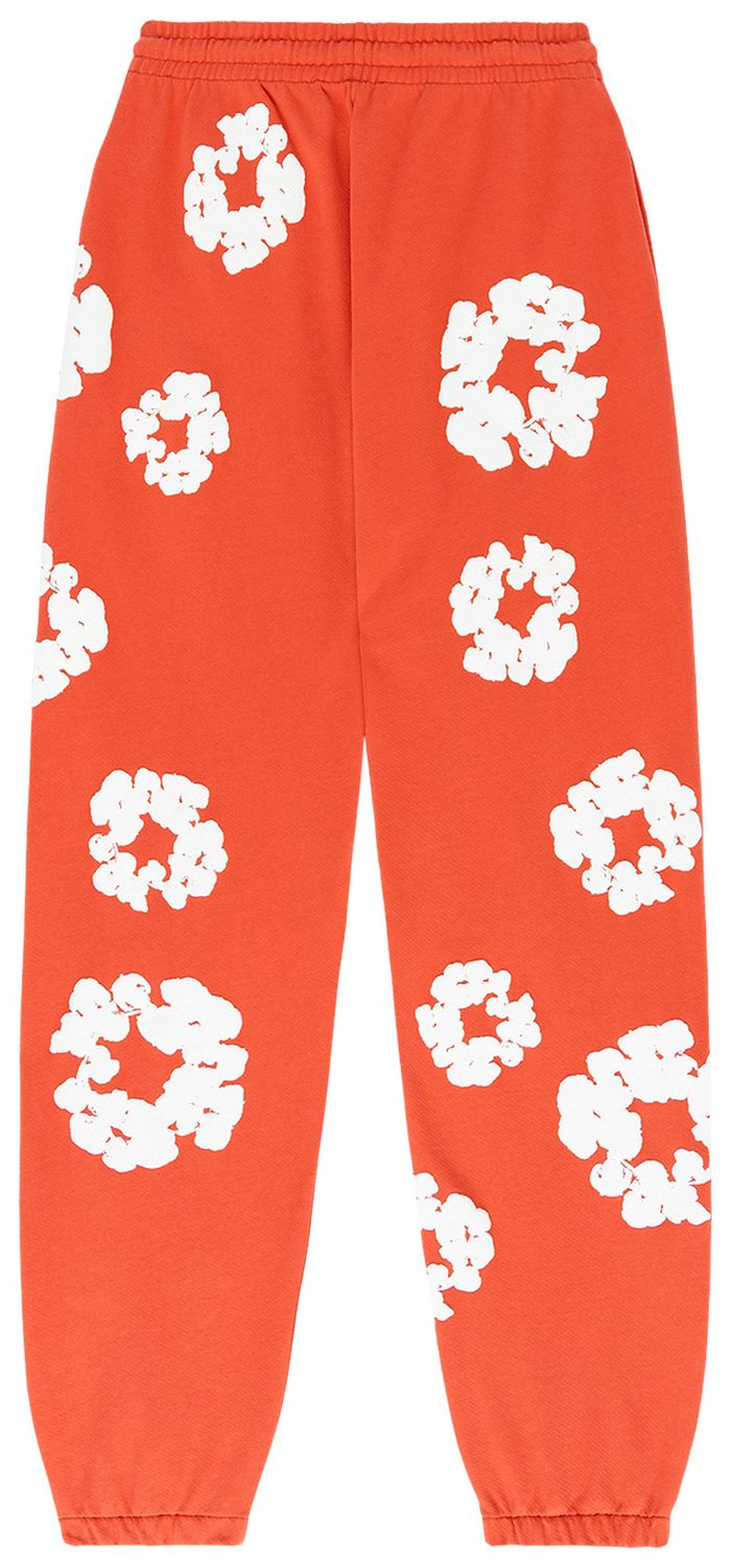 Denim Tears The Cotton Wreath Sweatpants 'Orange'