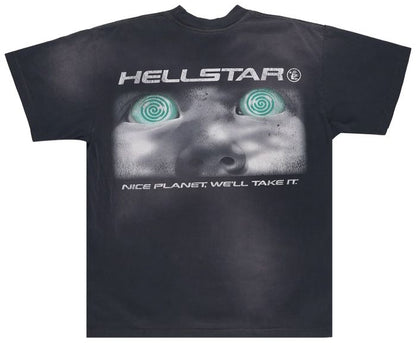 Hellstar Attacks T-Shirt 'Black/Green'