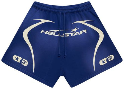 Hellstar Warm Up Shorts 'Blue'