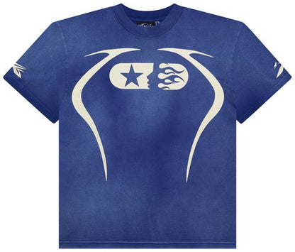 Hellstar Warm Up T-Shirt 'Blue'