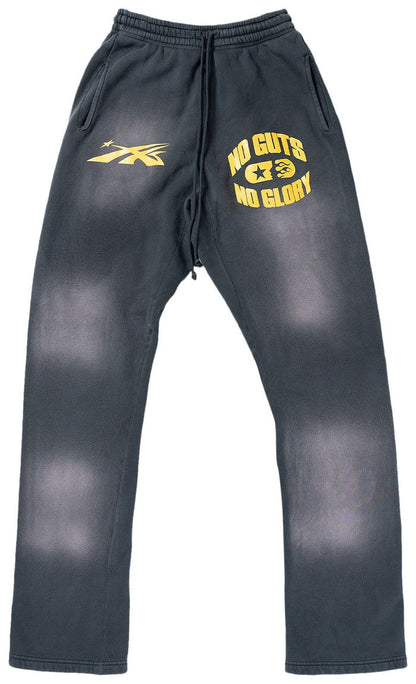 Hellstar No Guts No Glory Sweatpants 'Washed Black'