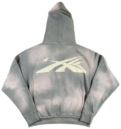 Hellstar Zip Up Sweatshirt 'Grey'