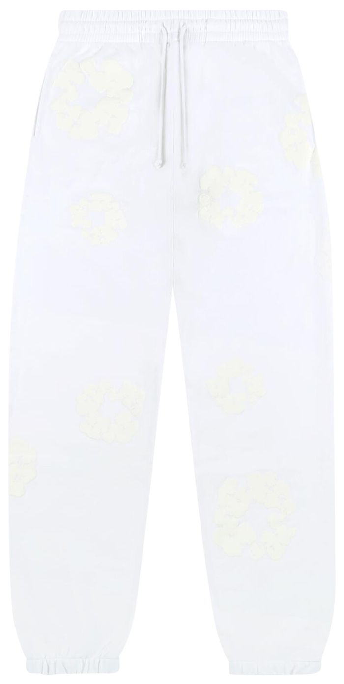 Denim Tears Mono Cotton Wreath Sweatpants 'White'