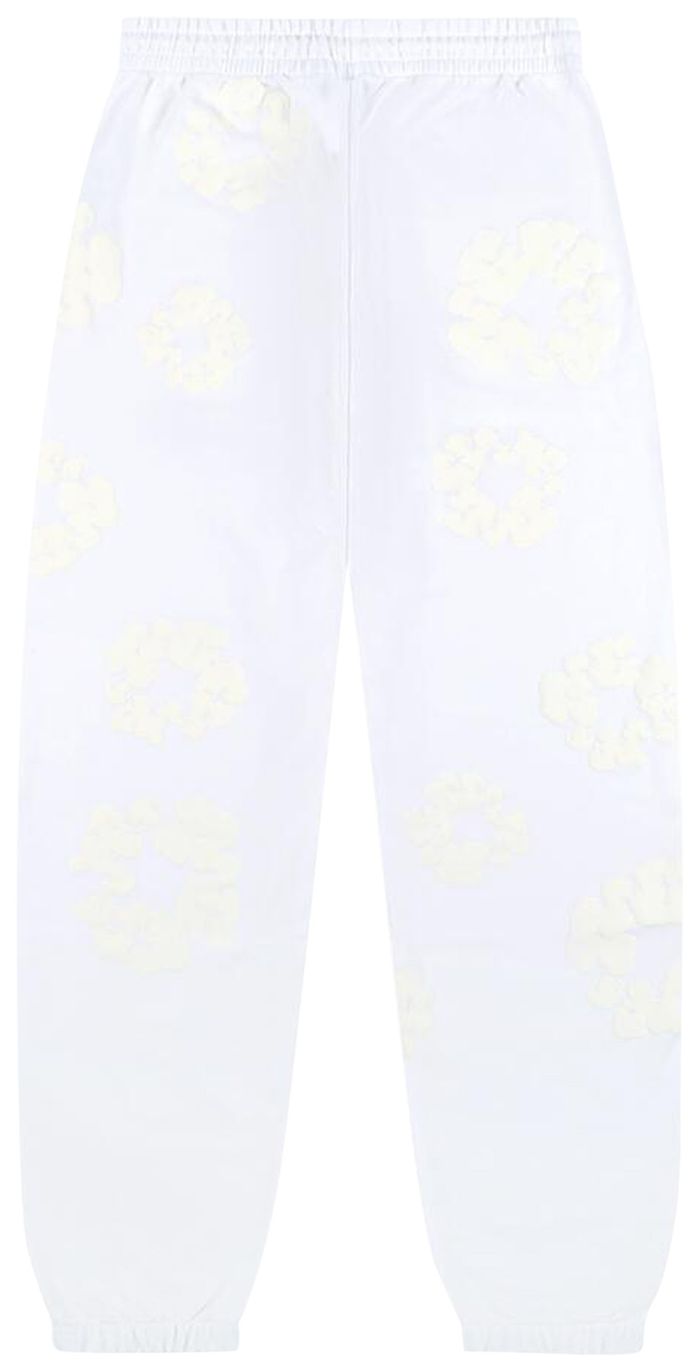 Denim Tears Mono Cotton Wreath Sweatpants 'White'