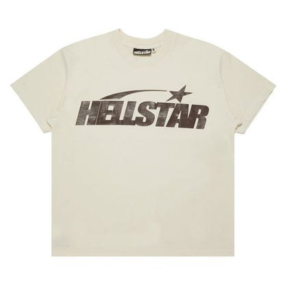 Hellstar Classic T-Shirt (Regular Print) 'White/Brown'