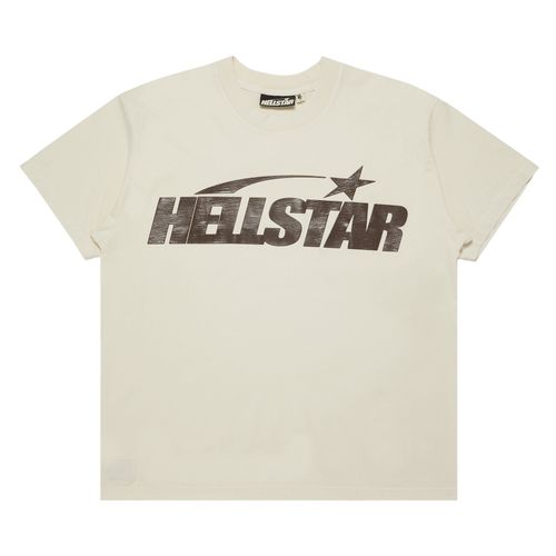 Hellstar Classic T-Shirt (Regular Print) 'White/Brown'