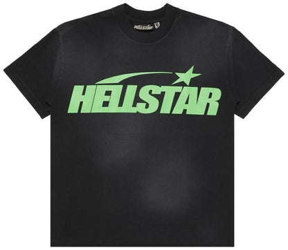 Hellstar Classic T-Shirt (Regular Print) 'Black/Green'