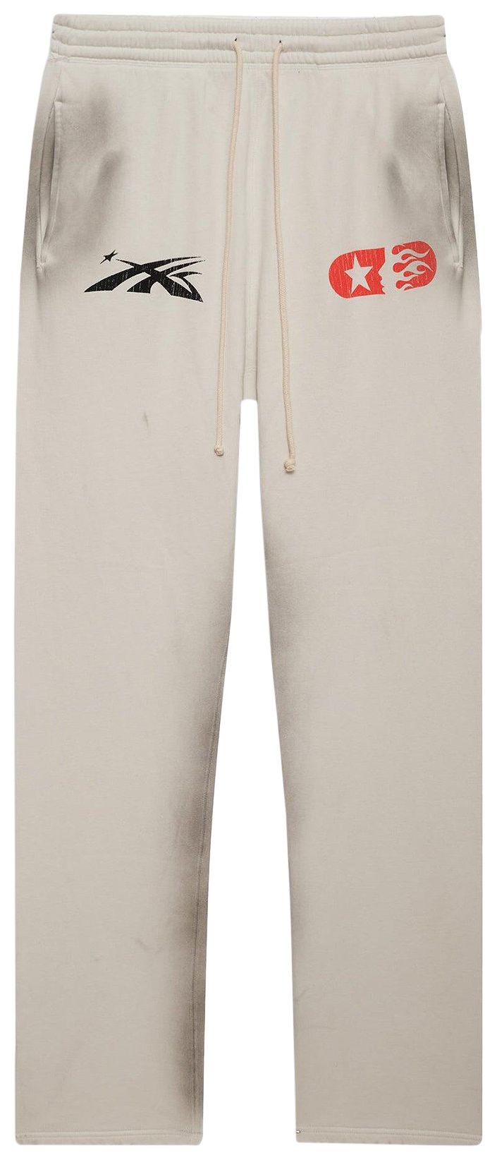 Hellstar If You Dont Like Us Beat Us Sweatpants 'White'