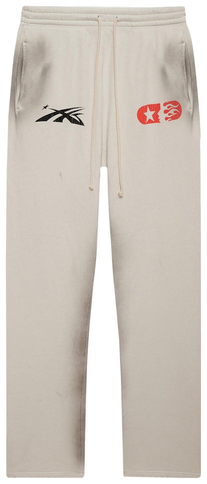 Hellstar If You Dont Like Us Beat Us Sweatpants 'White'