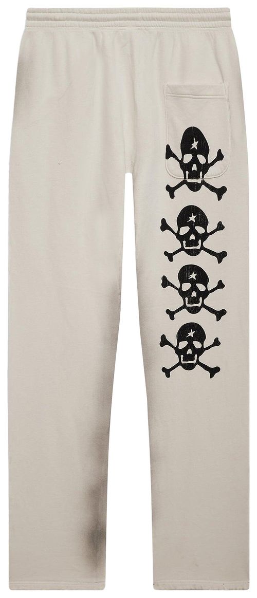 Hellstar If You Dont Like Us Beat Us Sweatpants 'White'