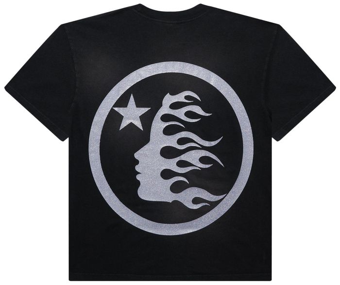 Hellstar Glitter Logo T-Shirt 'Black'