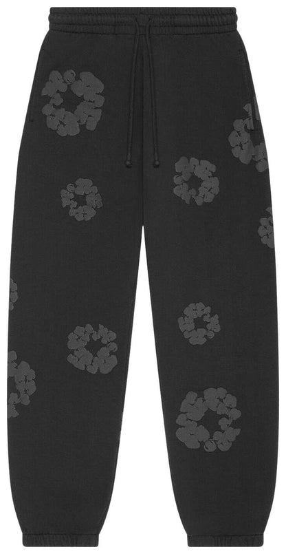Denim Tears Mono Wreath Sweatpants 'Black'